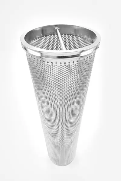 2 Gallon Filter Pot Strainer Basket-Coal Tar 5/32″